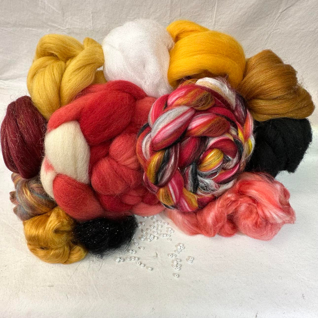 Queen Of Hearts ~ Premium Double Braid Spinning Kit New!