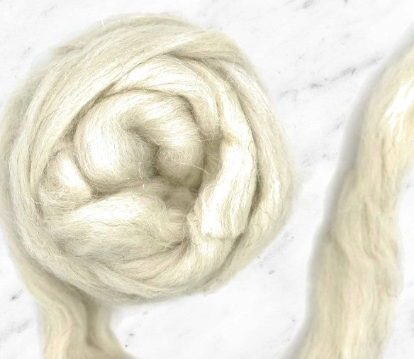 Stricken Scandinavian Mountain Wool Top ~ Natural Spinning Fiber / 4 oz