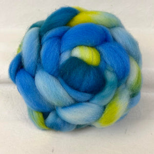 Sw Cheviot Wool Top Braid (Swct14) ~ Hand Dyed 4 Oz