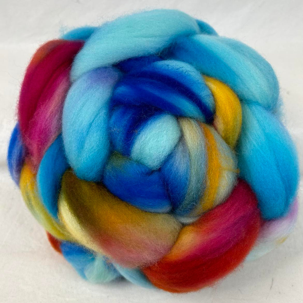 Sw Merino Wool Top Braid (Swm12) ~ Hand Dyed 4 Oz