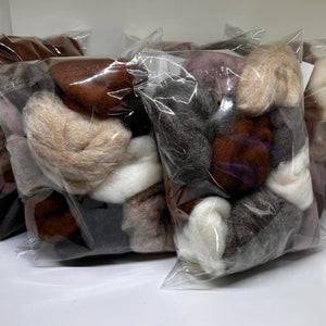 Sheep By The Bun: Neutrals! Convenient Packs In Neutral Shades Of Our Crazy Corrie ~ New! Dyed Fiber