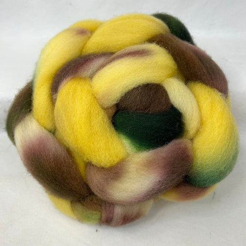 Shropshire Wool Top Braid (Sh21) ~ Hand Dyed 4 Oz