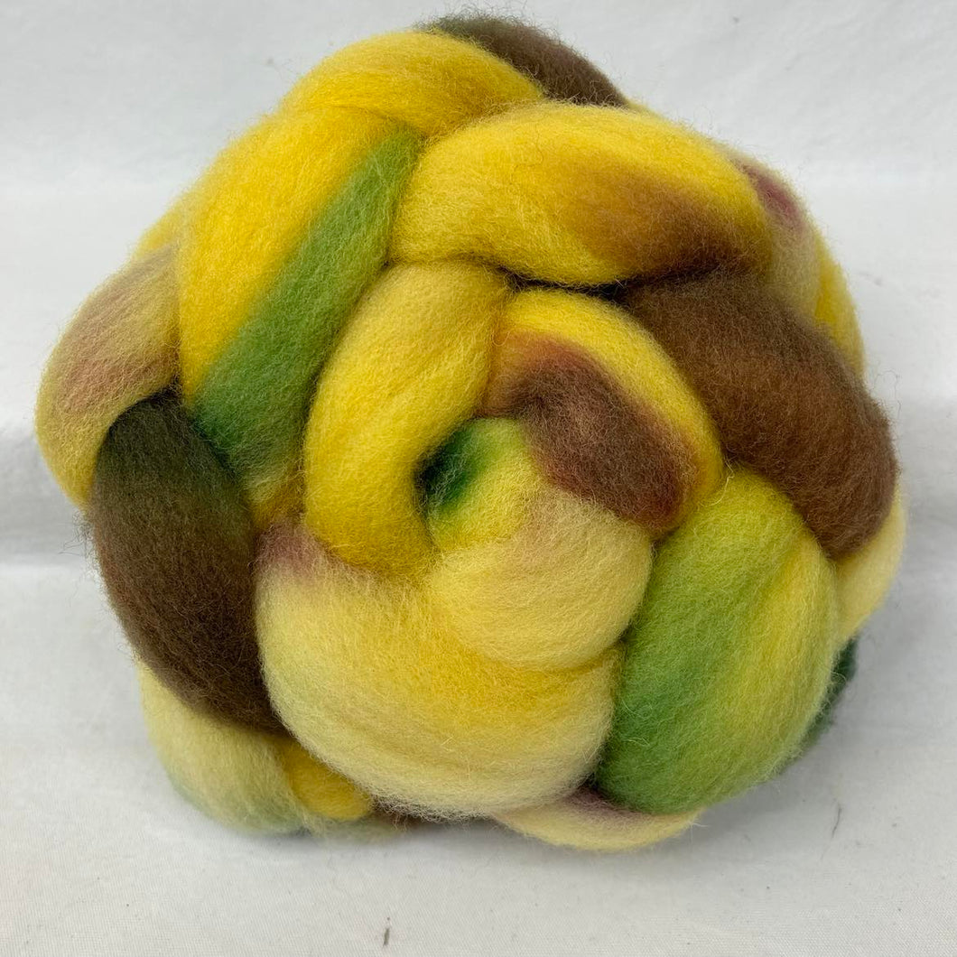 Shropshire Wool Top Braid (Sh22) ~ Hand Dyed 4 Oz