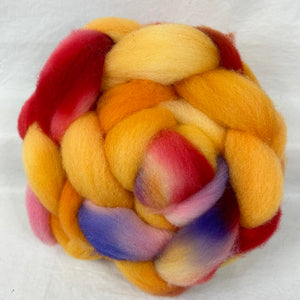 Shropshire Wool Top Braid (SH40) ~ Hand Dyed ~ 4 oz
