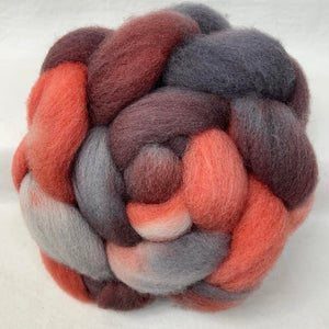 Shropshire Wool Top Braid (SH61) ~ Hand Dyed ~ 4 oz