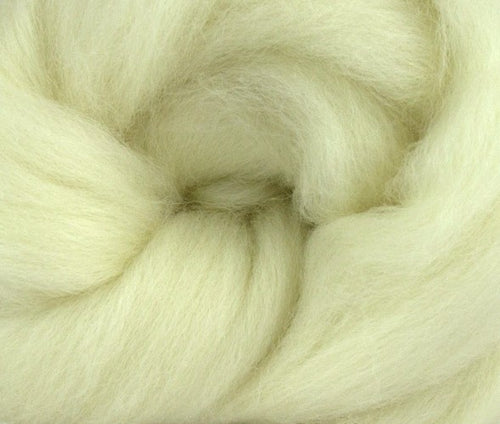 South American Natural White Wool Top , 4 oz