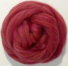 "Speckle": Chili Red, Eco Friendly, Mélange/Heather Dyed Top, 4 oz