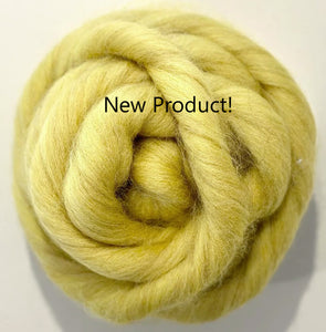 NEW! "Speckle": Dandelion Yellow, Eco Friendly, Mélange/Heather Dyed Top, 4 oz