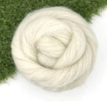 Stricken Lonk Wool Top ~ Natural Spinning Fiber / 4 oz