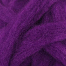 Carded Corriedale Sliver Dyed Wool Damson ~ 4 Oz Fiber