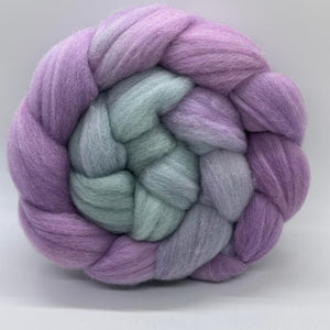 Fine Merino Wool Top Braid 21 Micron (G21M40) ~ Hand dyed by Fairytailspun Fiber