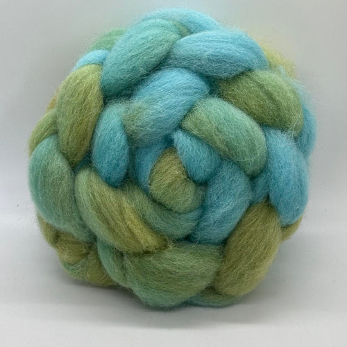 British Farm Blend Wool Top Braid (GBFM1) ~ Hand dyed ~ 4 oz By: FairyTailSpun Fiber