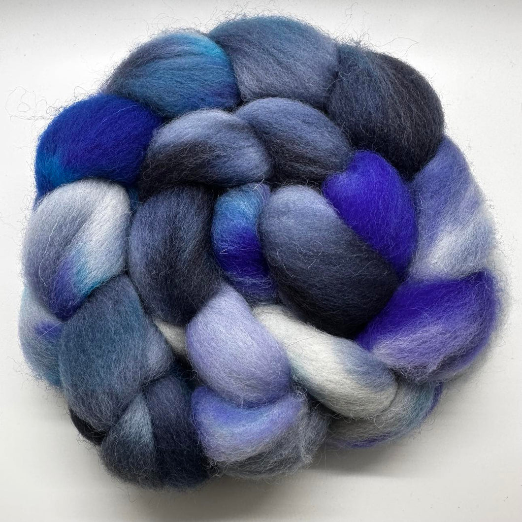 Superwash Farm Blend Wool Top Braid (Gswf2) ~ Hand Dyed 4 Oz