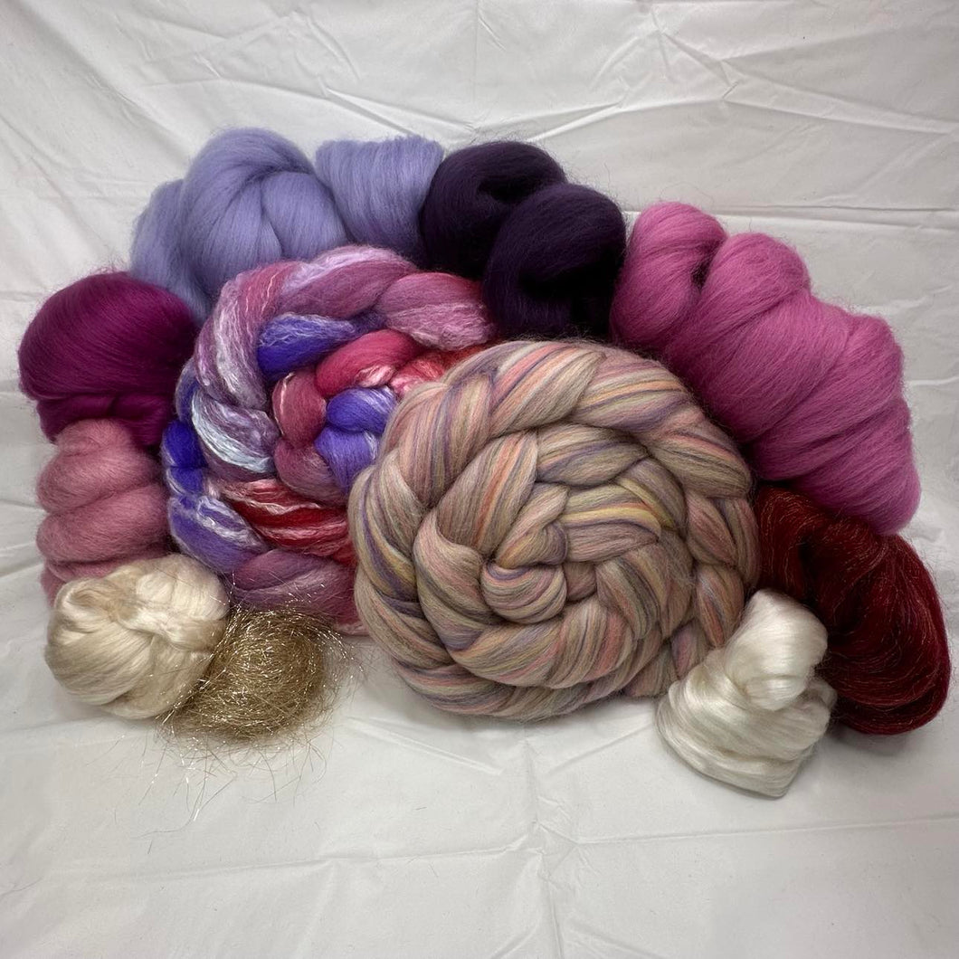 ~ Moms Roses #3 Premium Double Braid Spinning Kit 2Nd Edition By Fairytailspun Fiber