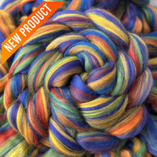 Rainbow | Multi-Merino Combed Top 4 oz Dyed Fiber