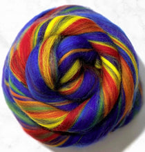 Rainbow | Multi-Merino Combed Top 4 oz Dyed Fiber