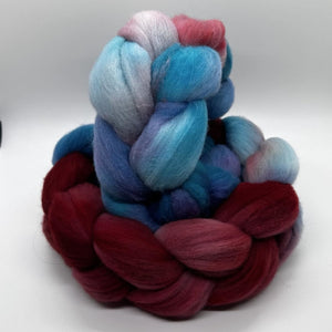 Rambouillet (French Merino) Wool Braid (Grbthp3) ~ Hand Painted By Fairytailspun Fiber~ 4 Oz