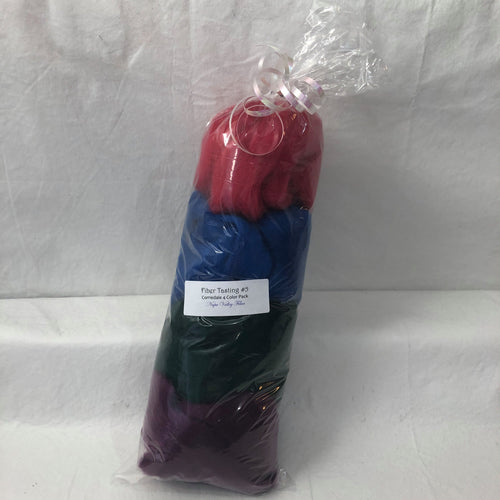 Napa Valley Fibers Corriedale Mixed Bag ~ Fiber Tasting #5 Dyed