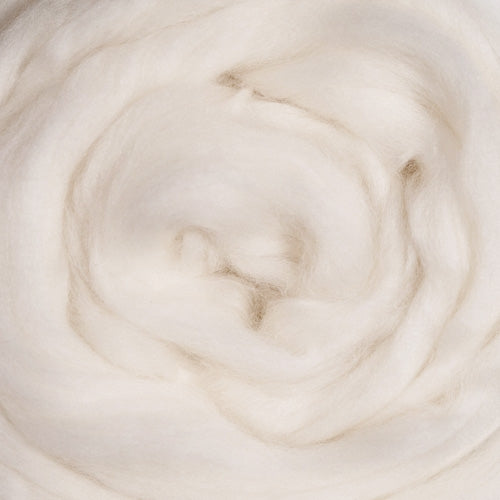 Fine Merino Natural White Wool Top, 19.5 Micron ~ Natural Spinning Fiber / 4 oz