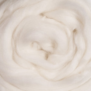 Fine Merino Natural White Wool Top, 19.5 Micron ~ Natural Spinning Fiber / 4 oz