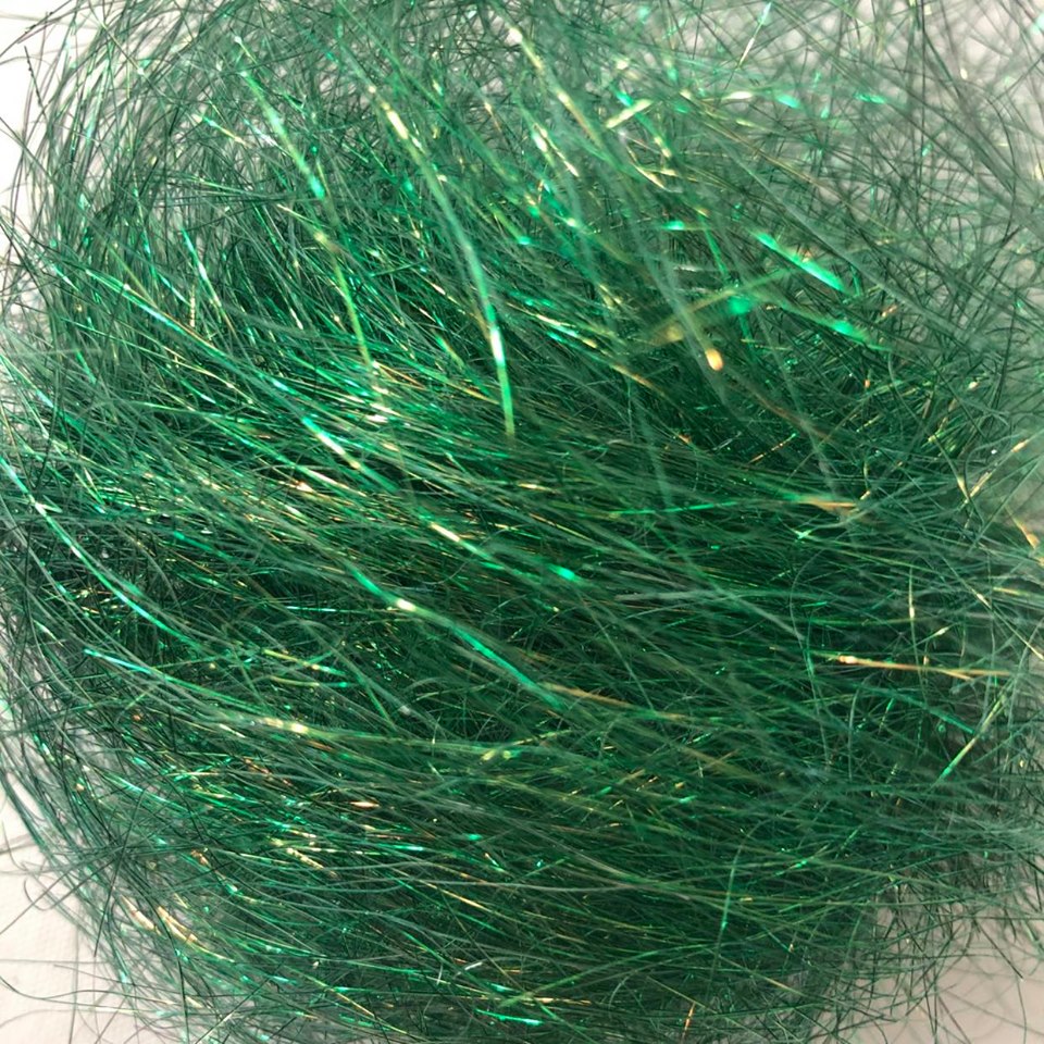 Parakeet Green Angelina Flash Sparkling Blending Fiber