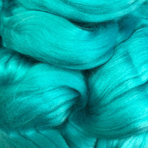 Bamboo Top Dyed Spinning Fiber ~ Spearmint / 2 oz