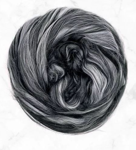 Bamboo Top Dyed Spinning Fiber ~ Toucan / 2 oz