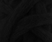 Carded Corriedale Sliver Dyed Wool Raven ~ 4 Oz Fiber