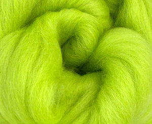 Corriedale Dyed Wool Top ~ Citrus ~ 4 oz