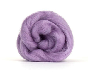 Corriedale Dyed Wool Top Lavender ~ 4 Oz Fiber