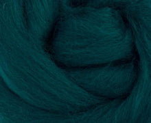 Corriedale Dyed Wool Top ~ Mallard 4 Oz Fiber