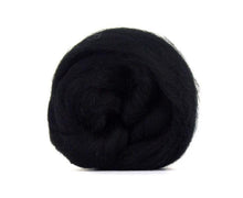 Corriedale Dyed Wool Top ~ Raven 4 Oz Fiber