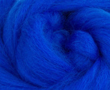 Corriedale Dyed Wool Top Royal ~ 4 Oz Fiber