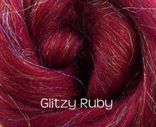 Glitzy Pack! Merino / Rainbow Nylon Combed Top Collection Luxury Fiber