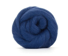 Shetland Dyed Wool Top Denim ~ 4 Oz Fiber