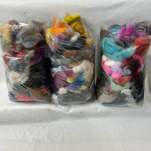 Spinners Small Scraps Extravaganza! ~  Big 5 oz Grab Bag Mill End Fleece Wool Top