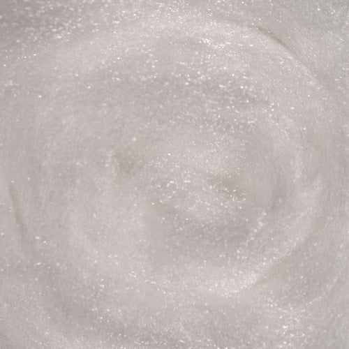 Firestar Synthetic Nylon Glitz ~ White ~ 2 oz spinning fiber